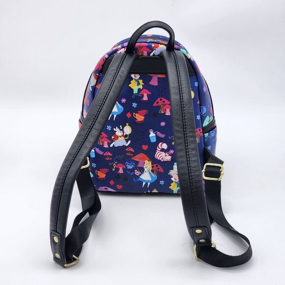 Loungefly Alice in Wonderland All Over Print Mini Backpack FYE Exclusive Rare - Picture 3 of 9